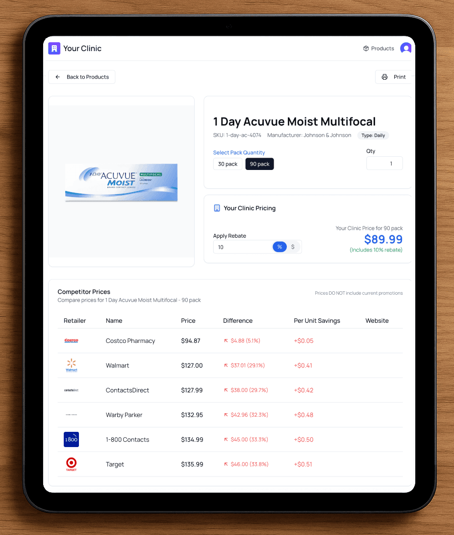 iCompare Software Screenshot